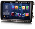 Touchscreen autoradio met apps zoals Twitter, YouTube, Spotify, Netflix, TikTok.