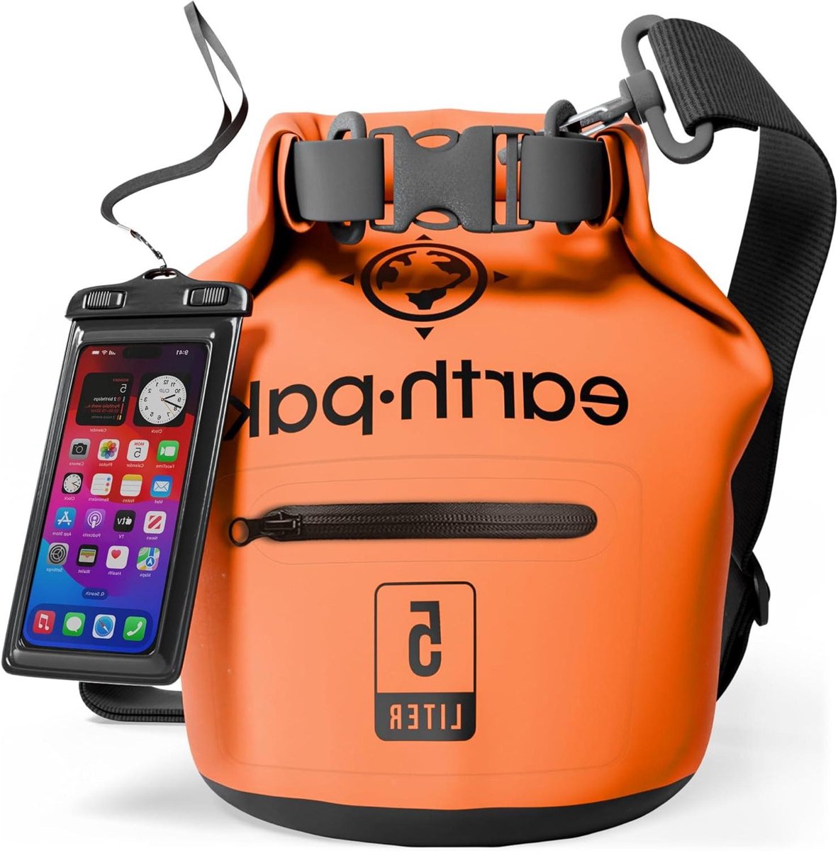 Waterdichte Dry Bag met ritssluiting - Houdt Gear Droog voor Varen Camping Fissen Strand Kajak Accessoires met Telefoonvak