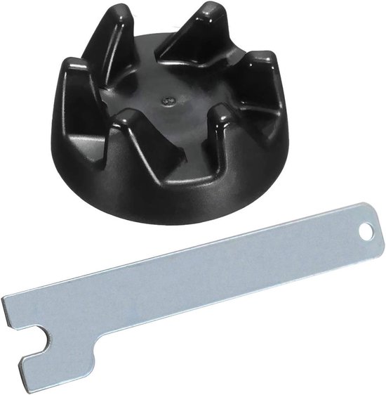 9704230 - Mixerkoppeling - met sleutel - Vervangend onderdeel - geschikt voor KitchenAid KSB5WH KSB5 KSB3-drivers van Merkloos — afbeelding 2