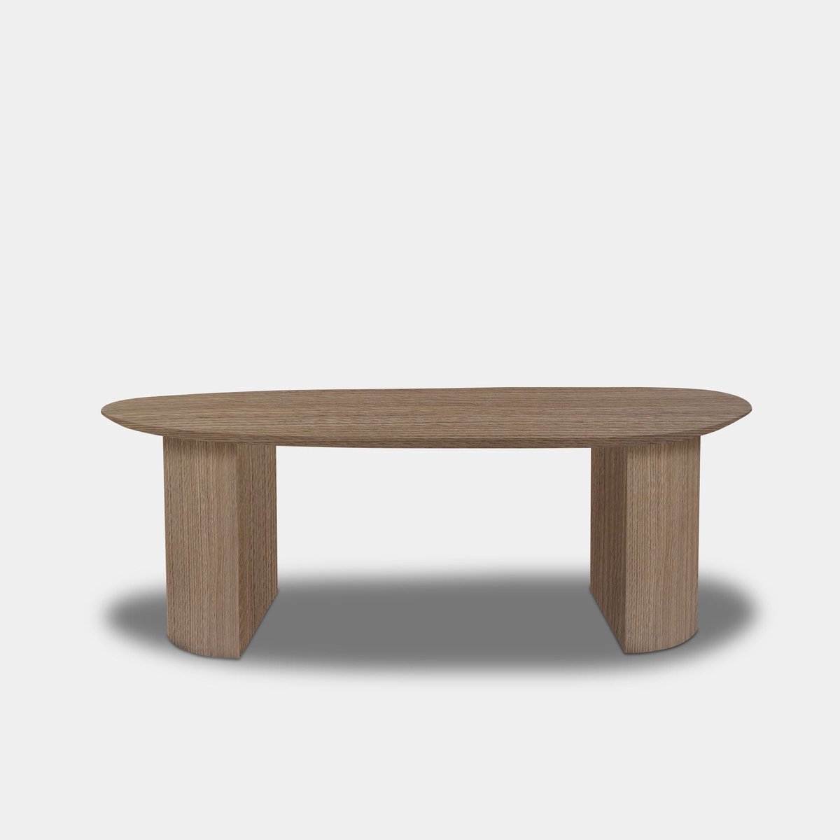 Tafel organisch eikenhout - Half Rond - Pura Natura