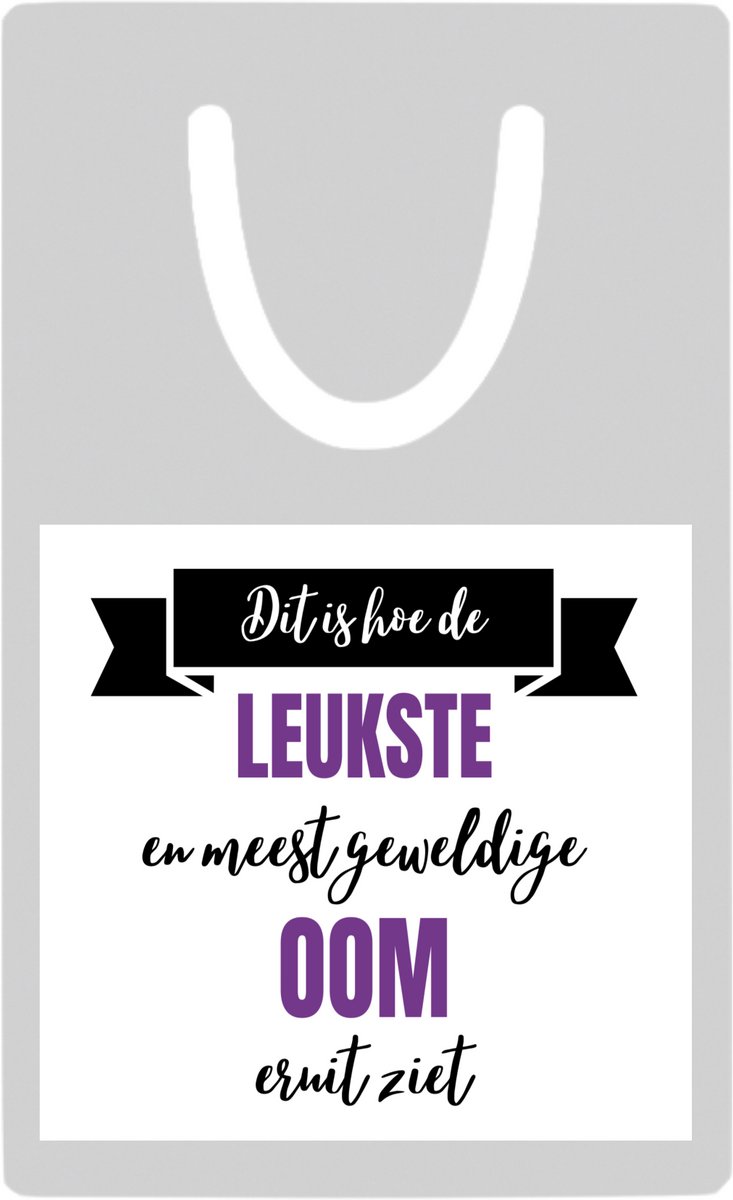 Hacebo® - Meest geweldige oom metalen boekenlegger- Oom - beste oom - verjaardagscadeau - cadeau voor oom - kado - gift Bladwijzer boekenleggers - 7.6 cm x 5cm