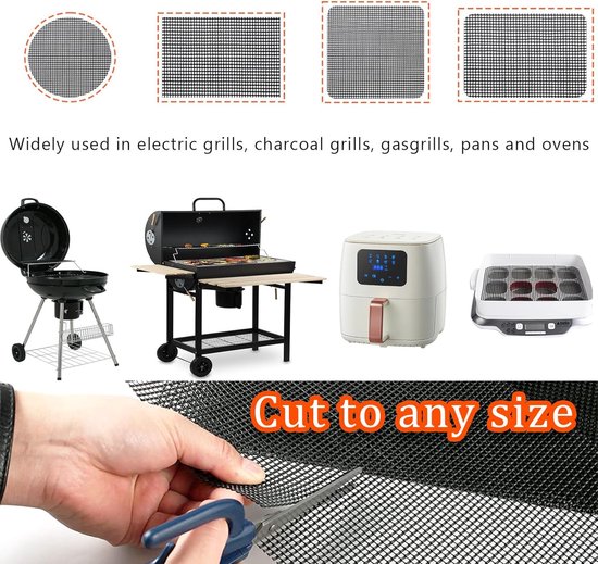 Grillmat – grillpad voor terras – oliebestendige vuurvaste mat, hittebestendig, waterdicht ontwerp, goede bescherming voor verschillende grills, open haard, haard