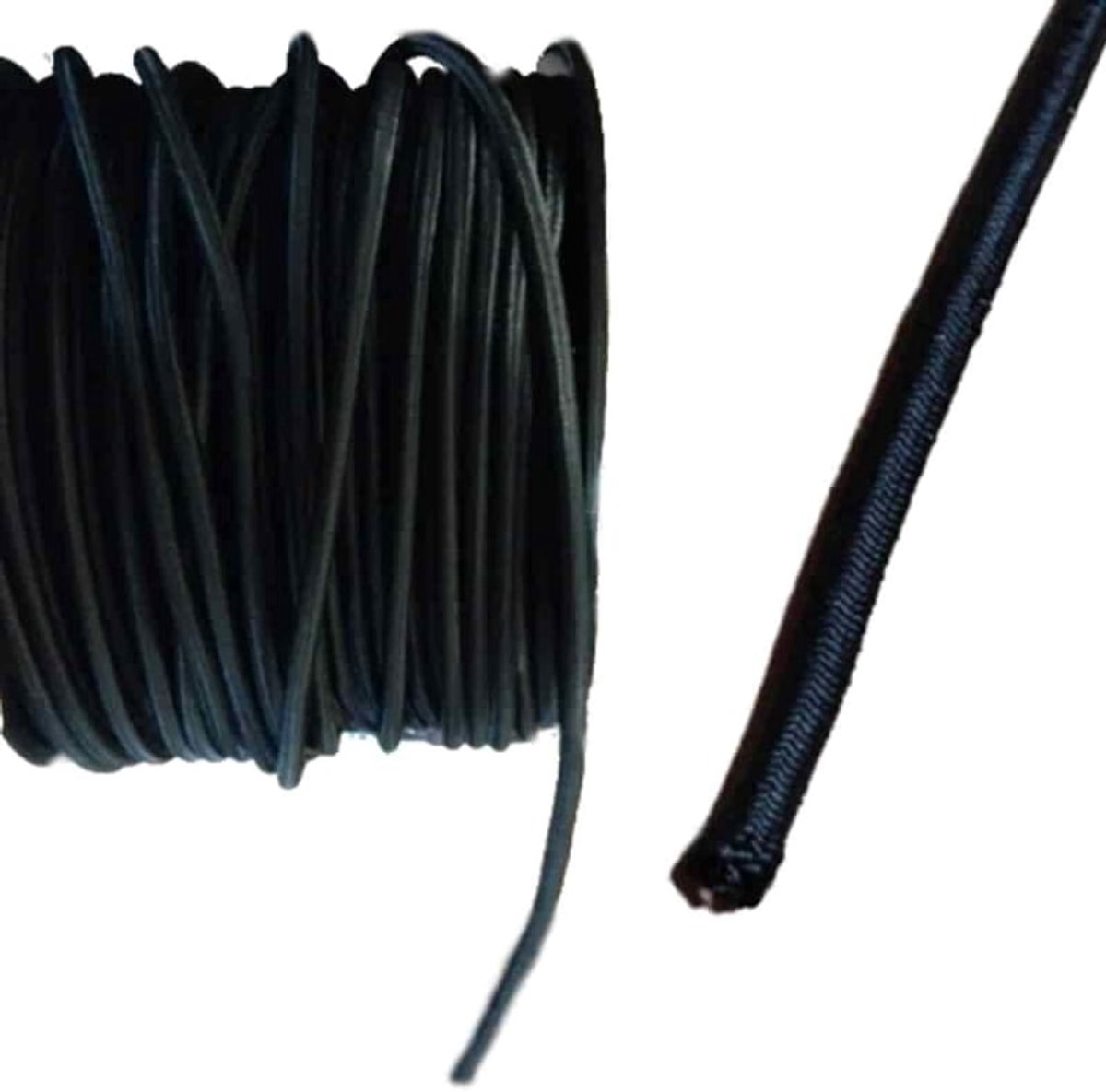 Expanderseil Zwart 10 mm, 5 Meter - Gummikoord voor Zeil