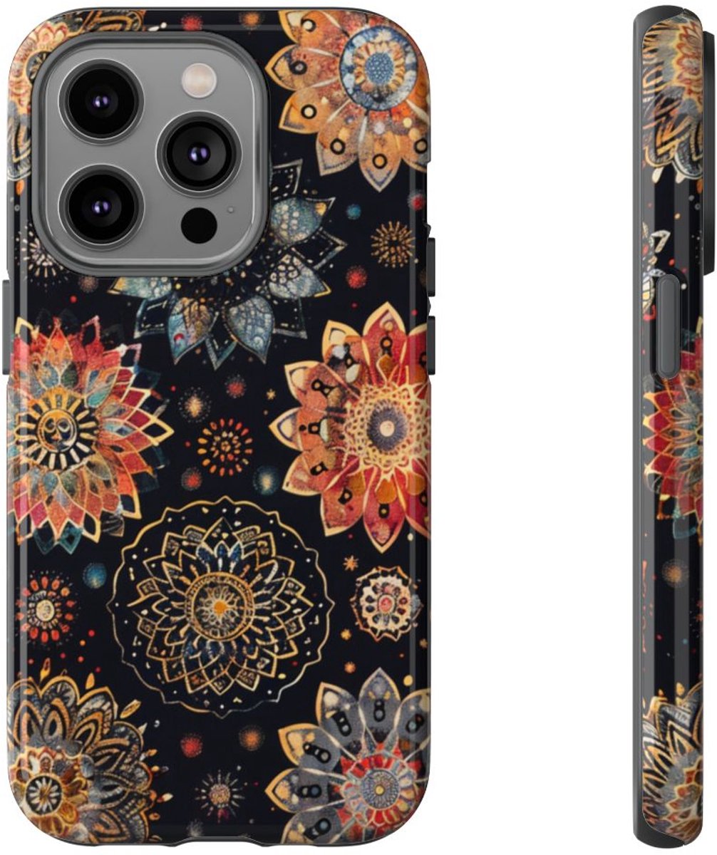 Kleurrijk Mandala Patroon – Telefoonhoesje Geschikt voor iPhone 14 Pro
