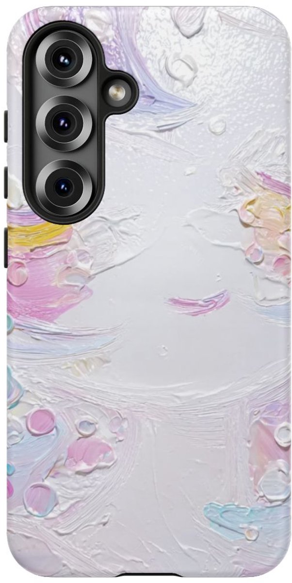 Abstracte Pastelkleuren Textuur – Telefoonhoesje Geschikt voor Samsung Galaxy S25