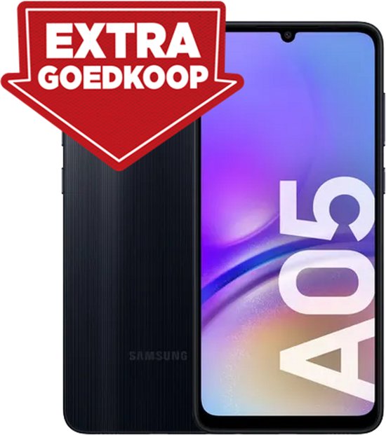 Samsung Galaxy A05 - 64GB - Zwart - Betaalbare Smartphone | Budget Smartphone | Goedkope Samsung