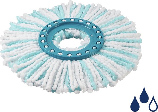 Convient pour Leifheit Clean Twist - Disque Mop - Tête de rechange - Micro Disc Mop Ergo