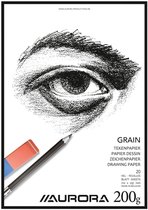 Bloc de dessin Aurora A4 Wit - 200 grammes - Papier à dessin - 20 feuilles