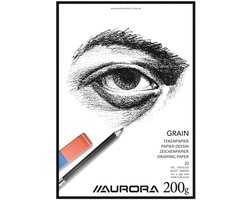 Aurora Tekenblok - Grain - Tekenpapier - Schetsblok - A4 - 200g - 20 vel