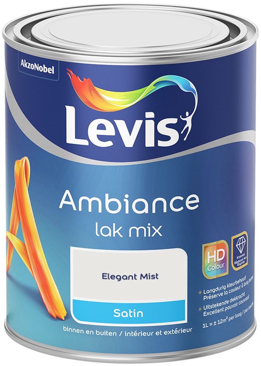 Levis - Ambiance Lak Satin Mix - Elegant Mist - Mengverf - 1 L