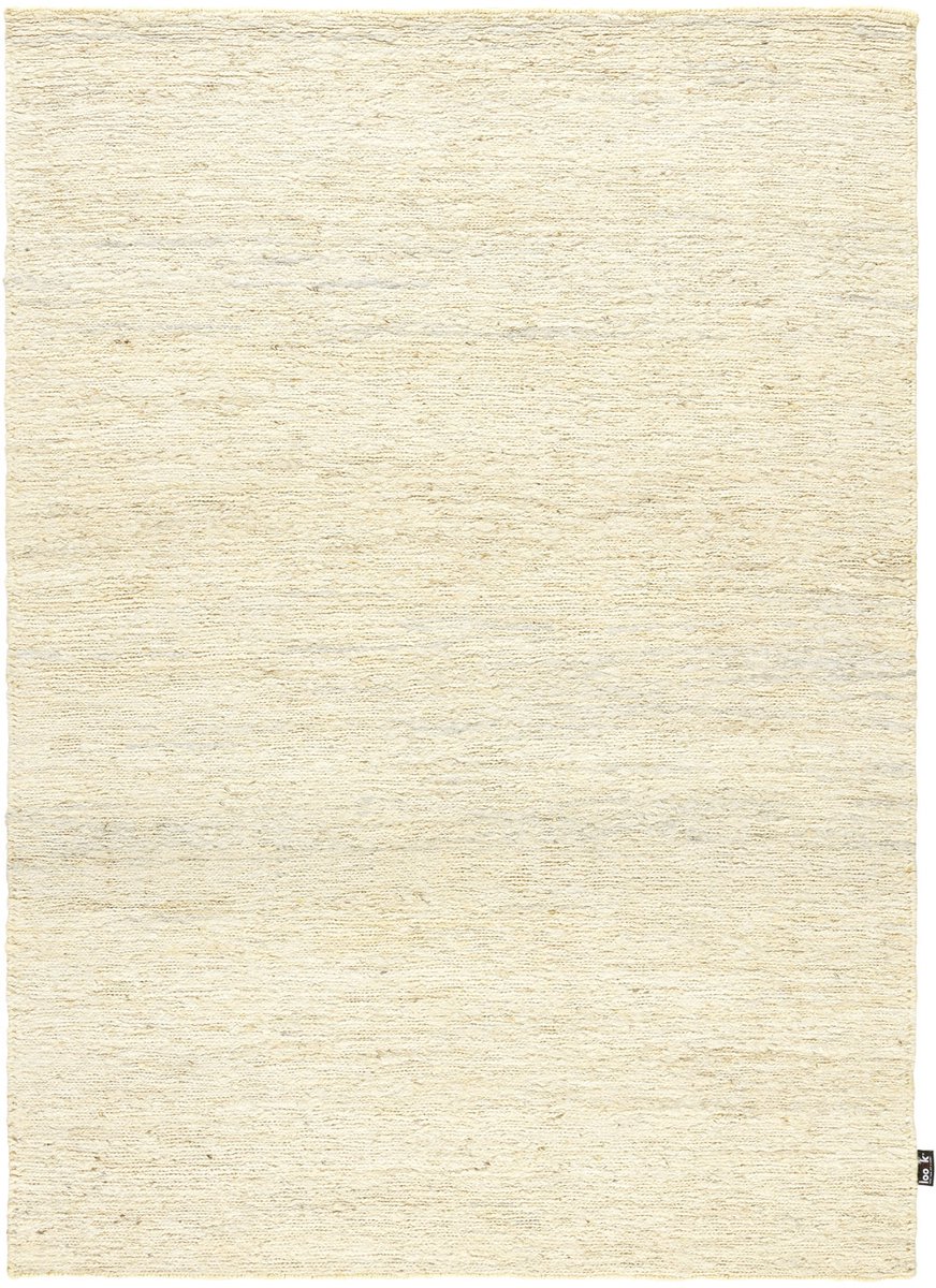Lino Terra Ivory Hennep Tapijt 170x240cm – Vlakgeweven Vloerkleed – 100% Hennep – 3,5 kg/m² - Natuurlijk tapijt voor woonkamer, slaapkamer, eetkamer – Bewuste Keuze