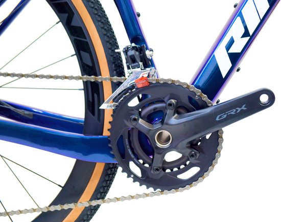 Rinos Sandman 4 - Gravel Fiets - Gravel Bike - carbonframe - GRX400 20 versnellingen - hydraulische schijfremmen - lichtgewicht - allround fiets voor elk terrein - Kameleon - Blauw Paars 56 van Rinos — afbeelding 4