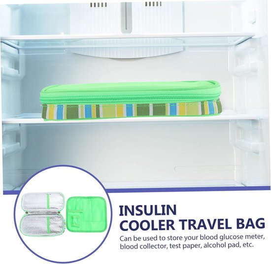 1 stuk - Multifunctionele koeltas - Geïsoleerde tas - Diepvriestas - Draagbare koeltas - Diepvriestas - Reismedicijnen opbergtas - Geschikt voor het bewaren van insuline, medicijnen - 20 * 9 * 4 cm van Merkloos — afbeelding 3