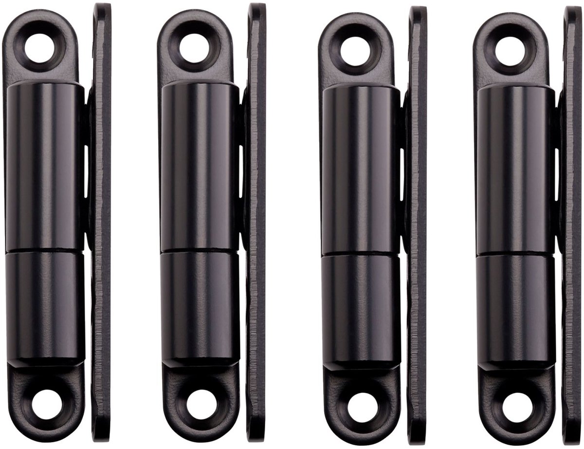 SOTECH 4s deurscharnieren opschroefscharnier 15 x 83 mm Scharnier renovatie scharnier voor opschroefbare binnendeuren (zwart staal)