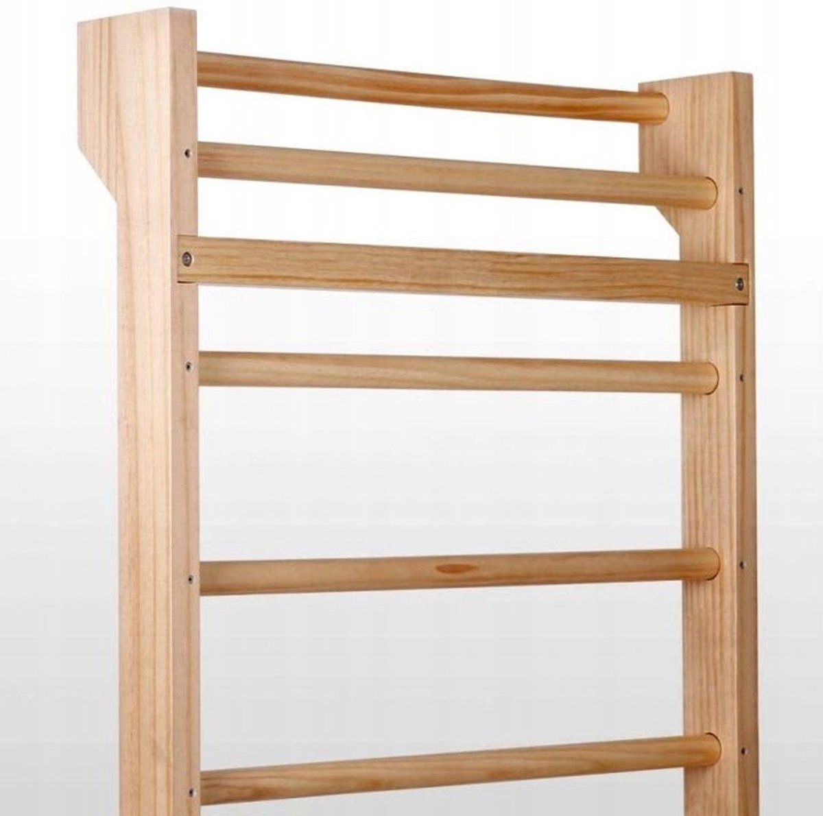 Barre De Gym Espalier Bois Mur D'escalade 11 échelons 195x80cm - Neuf, Charge Max 200kg Etagere A Epices