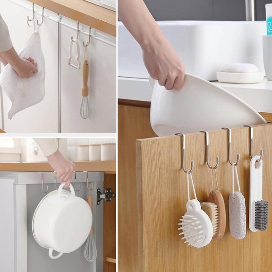 DBREAKS Keukenrolhouder voor wandmontage, 3-in-1, rolhouder van aluminium en folie, papiersnijder voor transparante folie, dispenser van aluminium, wit DBREAKS Keukenrolhouder voor wandmontage, 3-in-1, rolhouder van aluminium en folie, papiersnijder voor transparante folie, dispenser van aluminium, wit