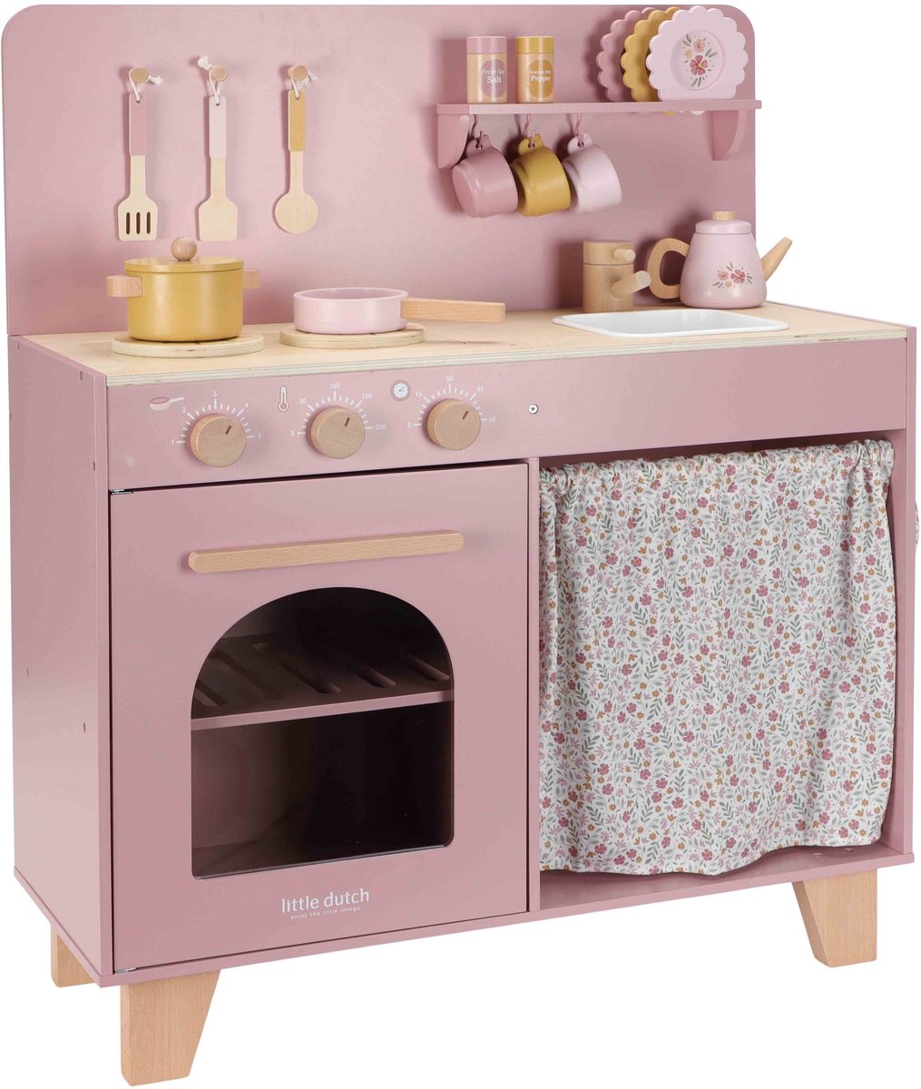 Little Dutch Speelkeuken - Hout - Pink — afbeelding 2