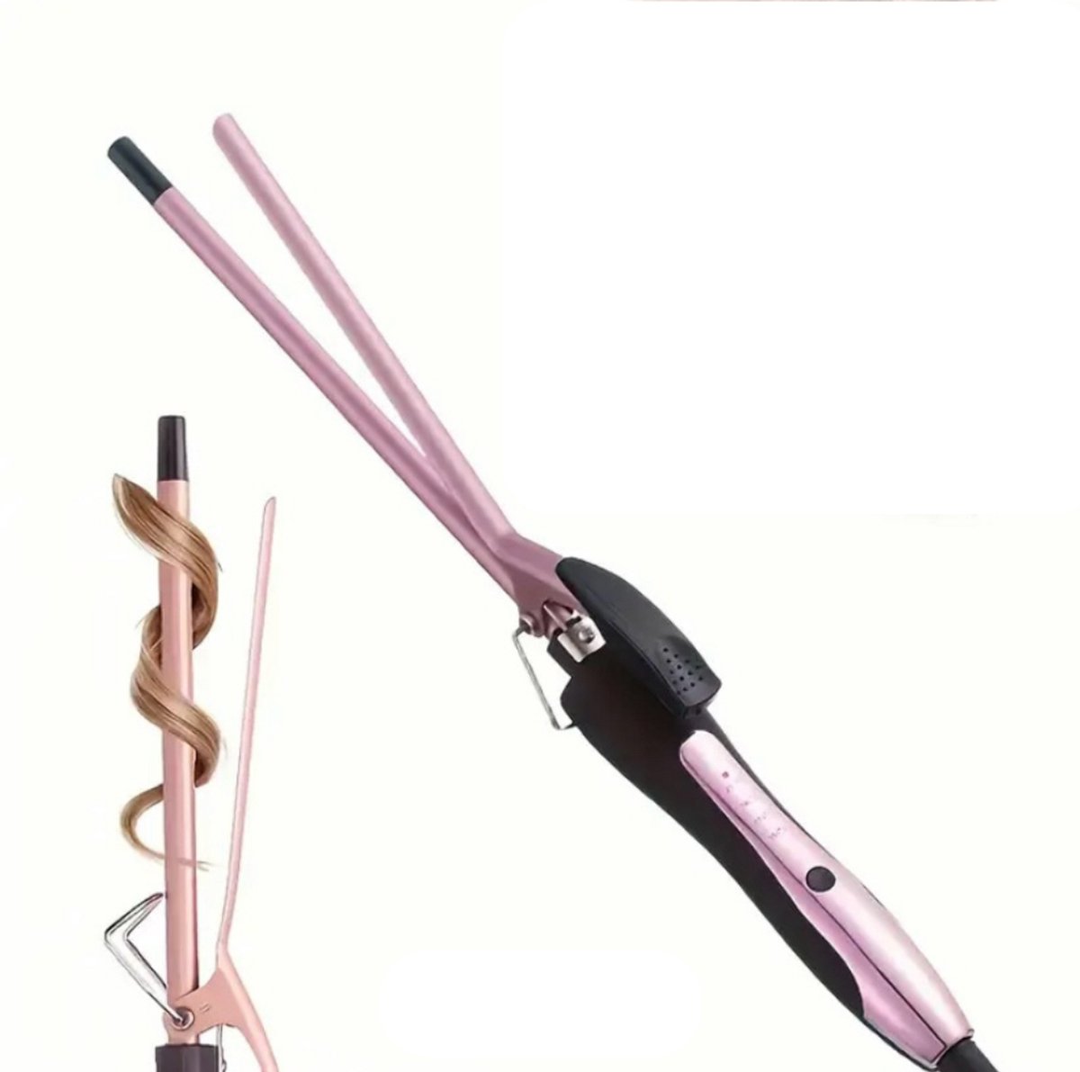 HappyProStyle - krultang met klep voor kort haar 9mm -