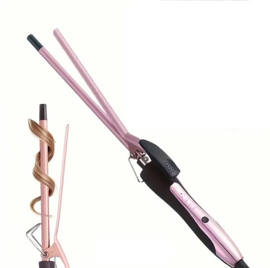 HappyProStyle - krultang met klep voor kort haar 9mm - - HappyProStyle - €38,98