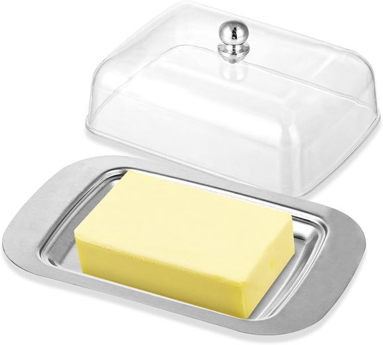 LURCH 240796 Snack Spender Edelstahl mit Kunststoffdeckel für Nüsse und Süßigkeiten
