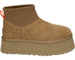 UGG CLASSIC MINI DIPPER W - SnowbootsGevoerde laarzenDames laarzen - Kleur: Cognac - Maat: 39