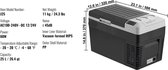 Bol.com Draagbare Autokoelkast - Compressor Koelbox - Minikoelkast - Koelbox Auto - Bluetooth & LCD - 12/24V DC 110-240V - Elekt... aanbieding