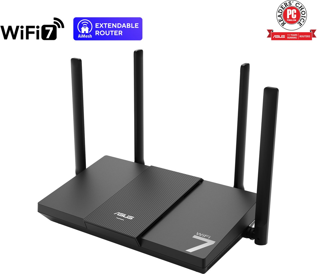 ASUS RT-BE50 - Draadloze Router - WiFi Versterker - 3600 Mbps - WiFi 7 - 2.5 Gbps – foto 8