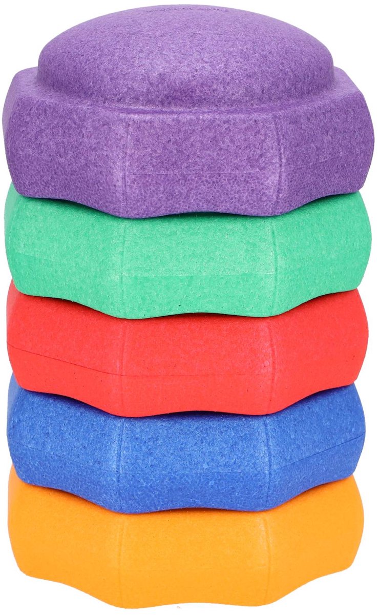 Jipy - Stapblokken Discover - 5 stuks in primaire kleuren