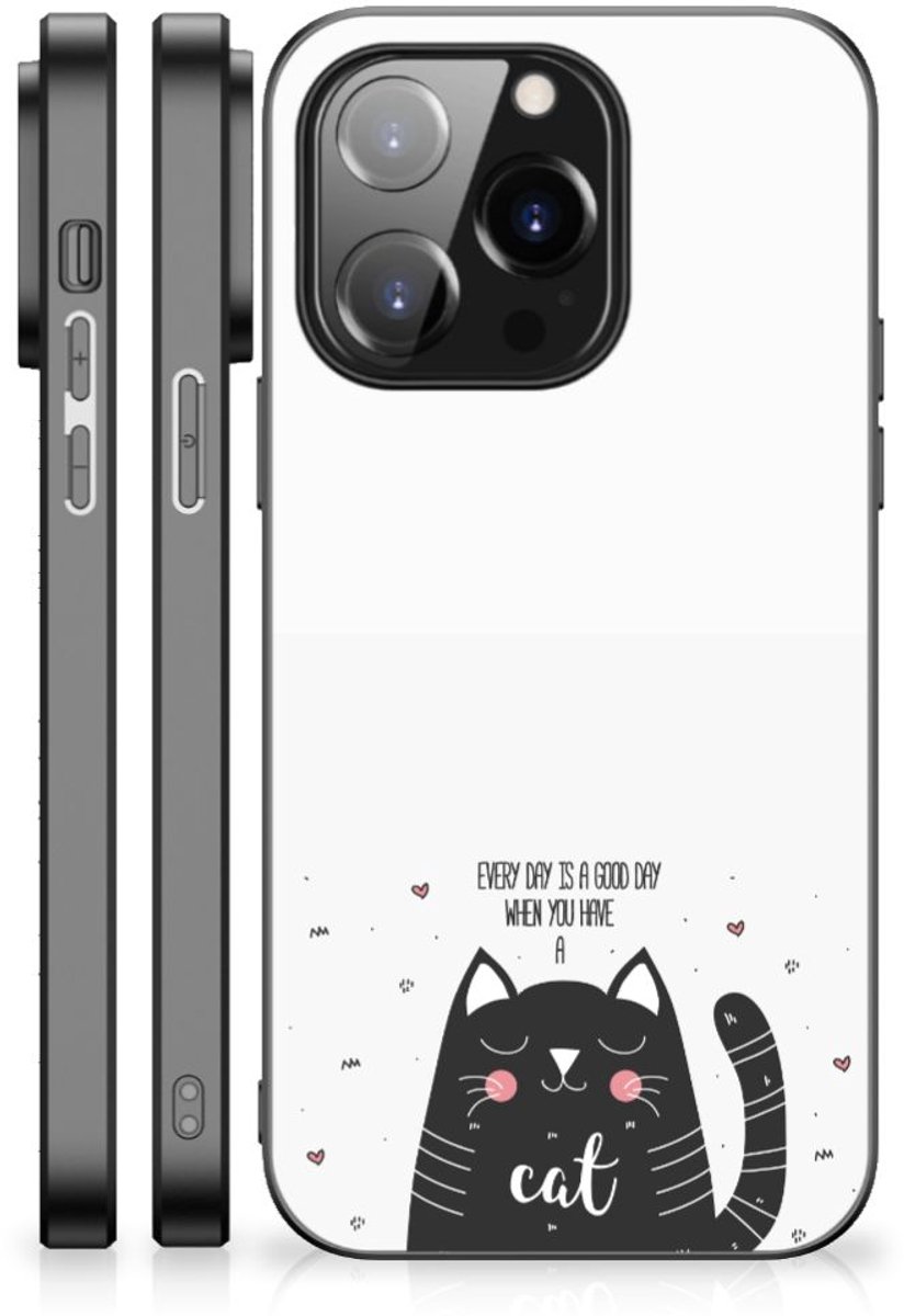 iPhone 14 Pro Hoesje Cat Good Day