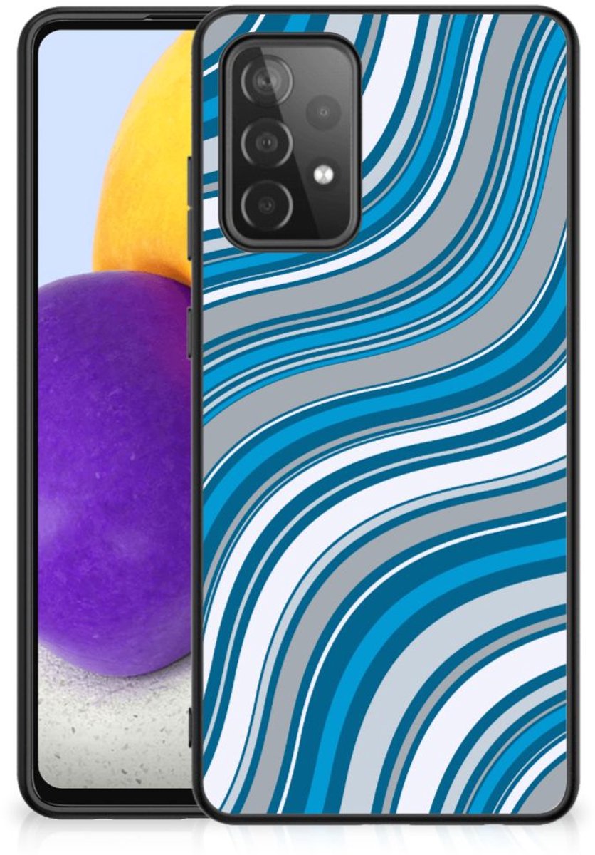 Samsung Galaxy A72 (5G/4G) Back Case Waves Blue