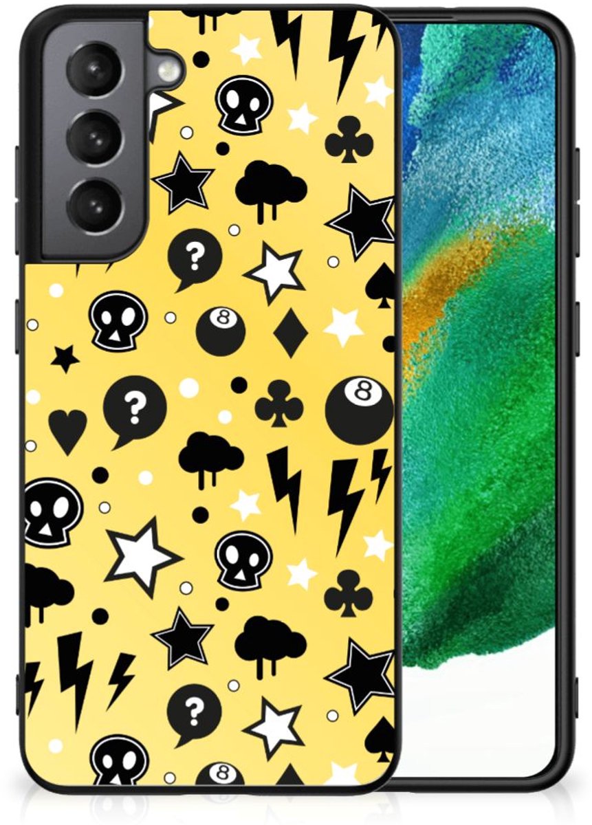 Telefoonhoesje Samsung Galaxy S21FE Punk Geel
