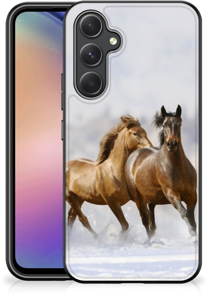 Samsung Galaxy A54 Dierenprint Telefoonhoesje Paarden