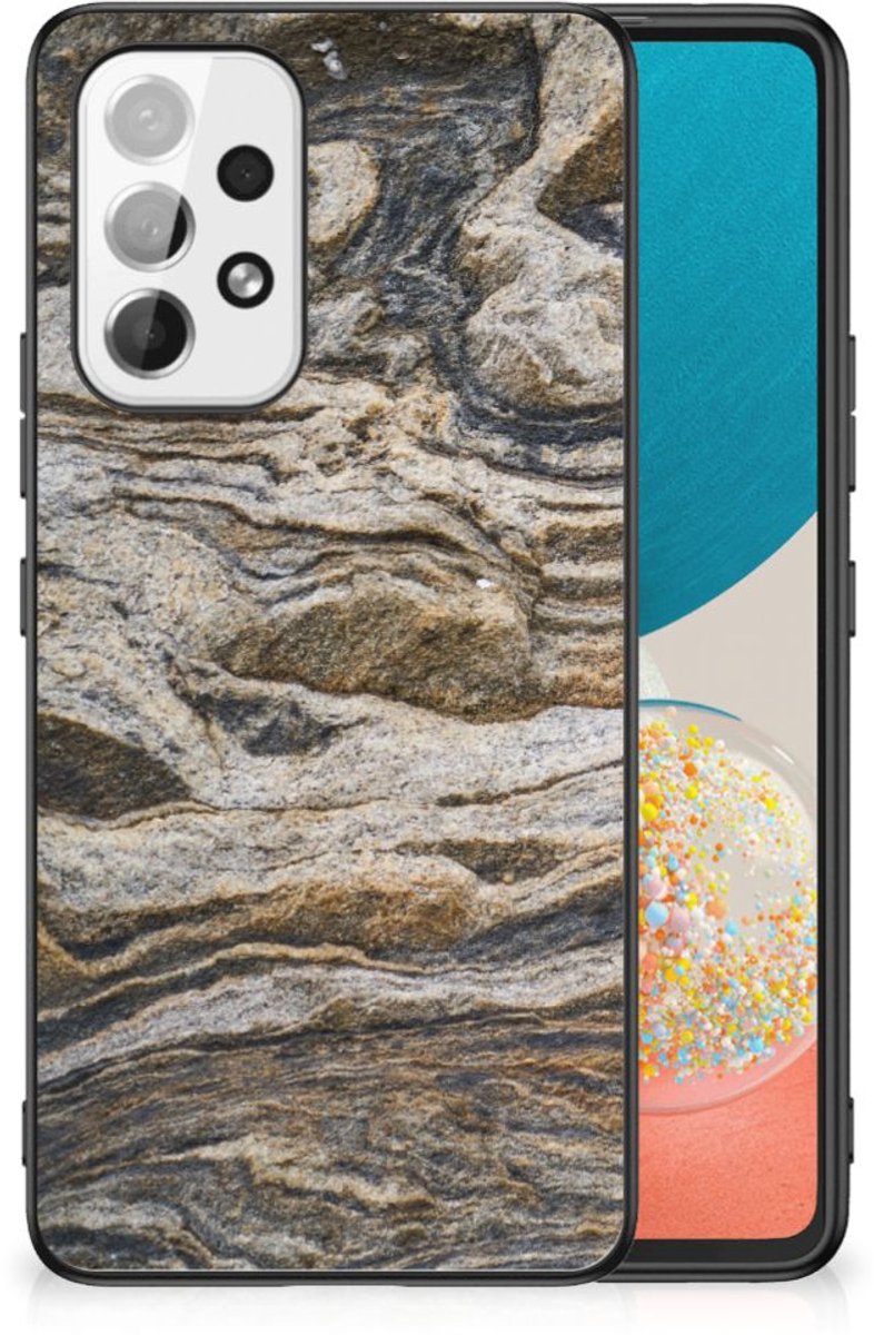 Samsung Galaxy A53 Marmeren Print Telefoonhoesje Steen