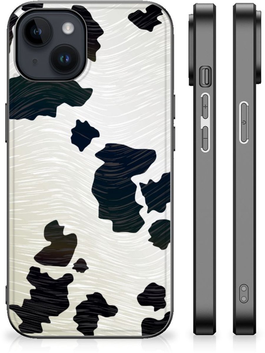 iPhone 15 Plus Dierenprint Telefoonhoesje Koeienvlekken