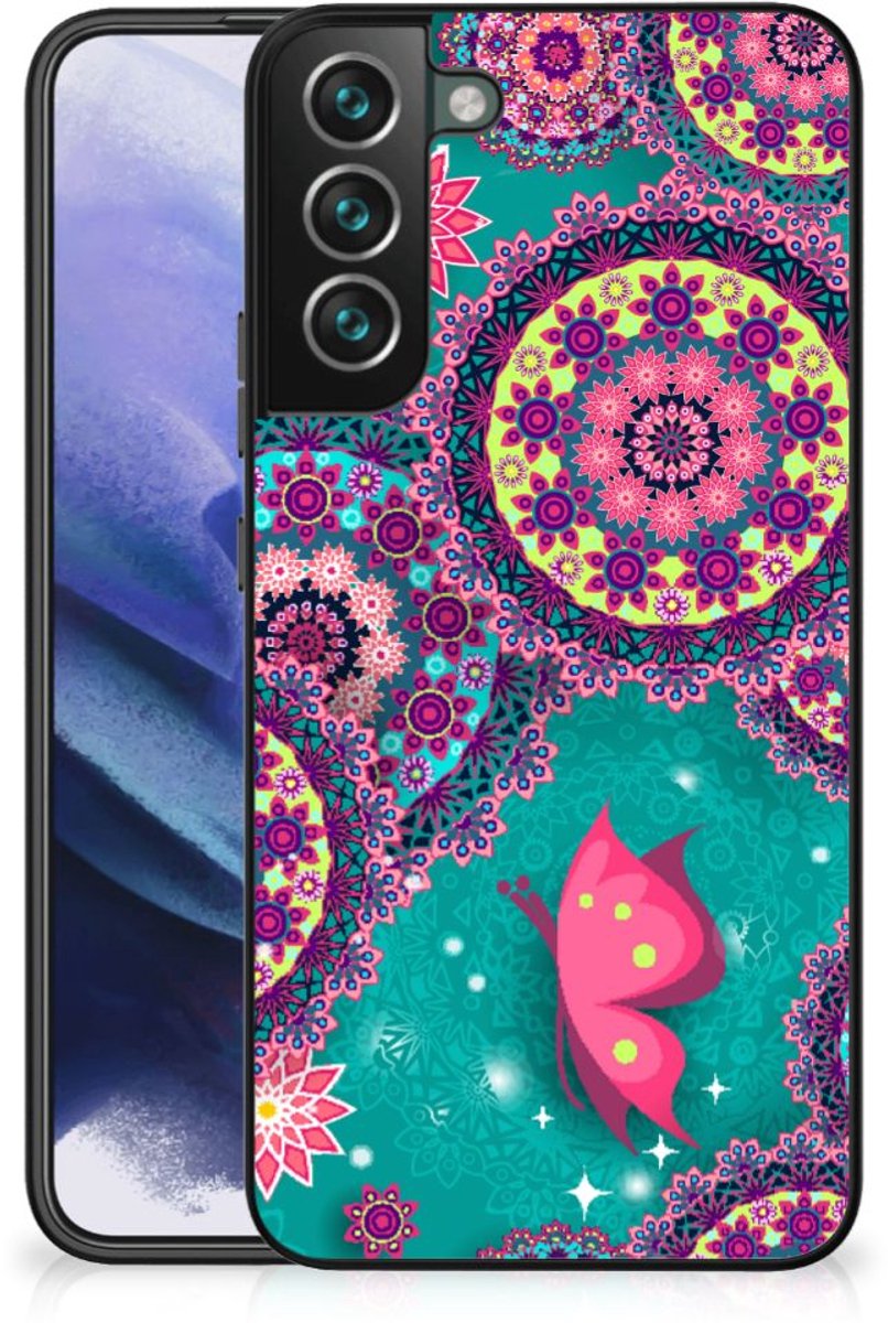 Samsung Galaxy S22 Plus Leuk Telefoonhoesje Cirkels en Vlinders