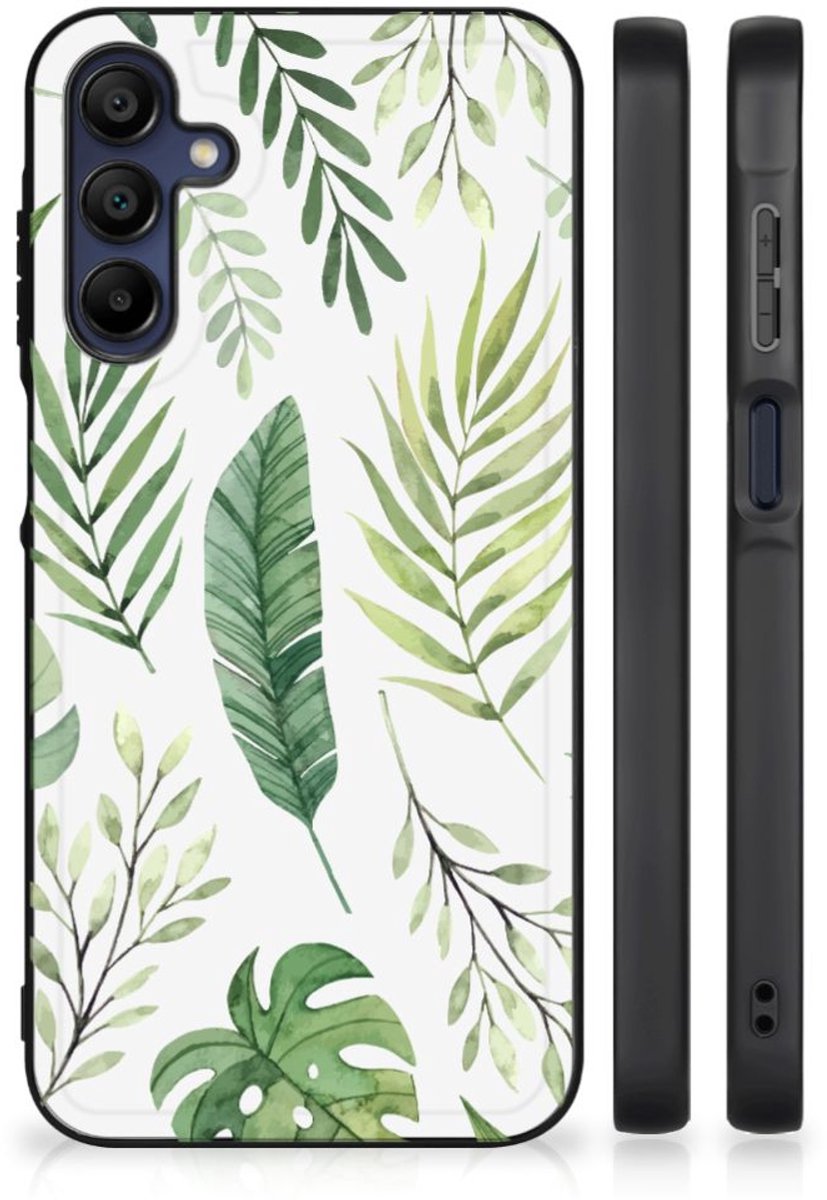 Samsung Galaxy A15 Bloemen Hoesje Leaves