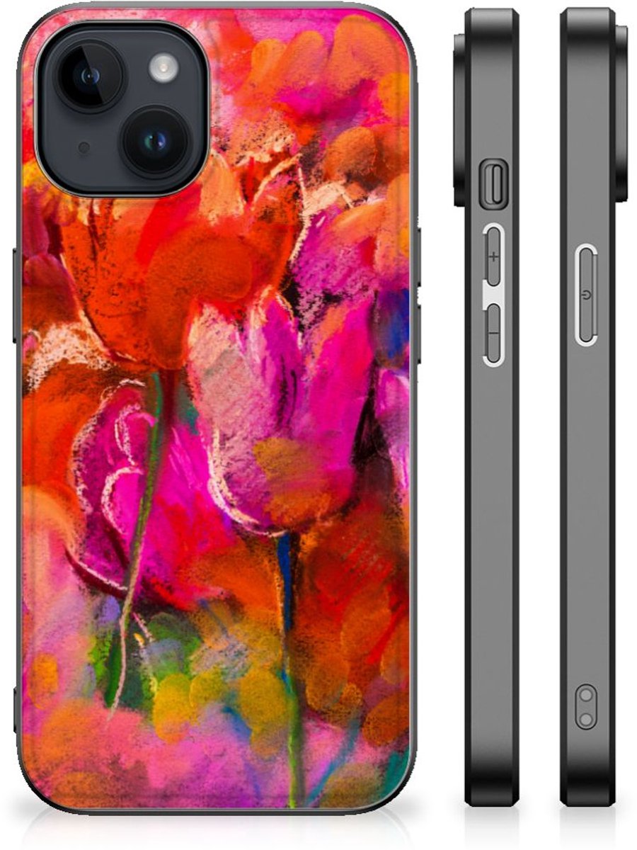 Kleurrijke Telefoonhoesje iPhone 15 Plus Tulips