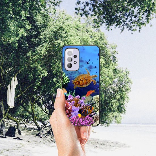 Coque Samsung Galaxy A33 5G Coque Photo avec Bord Noir Pêche