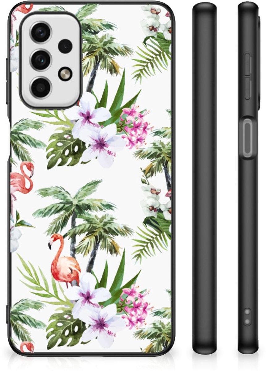 Samsung Galaxy A23 Dierenprint Telefoonhoesje Flamingo Palms