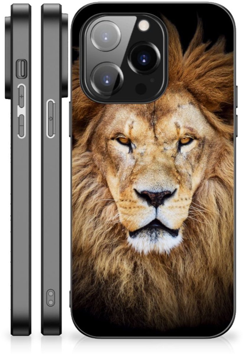 iPhone 14 Pro Dierenprint Telefoonhoesje Leeuw