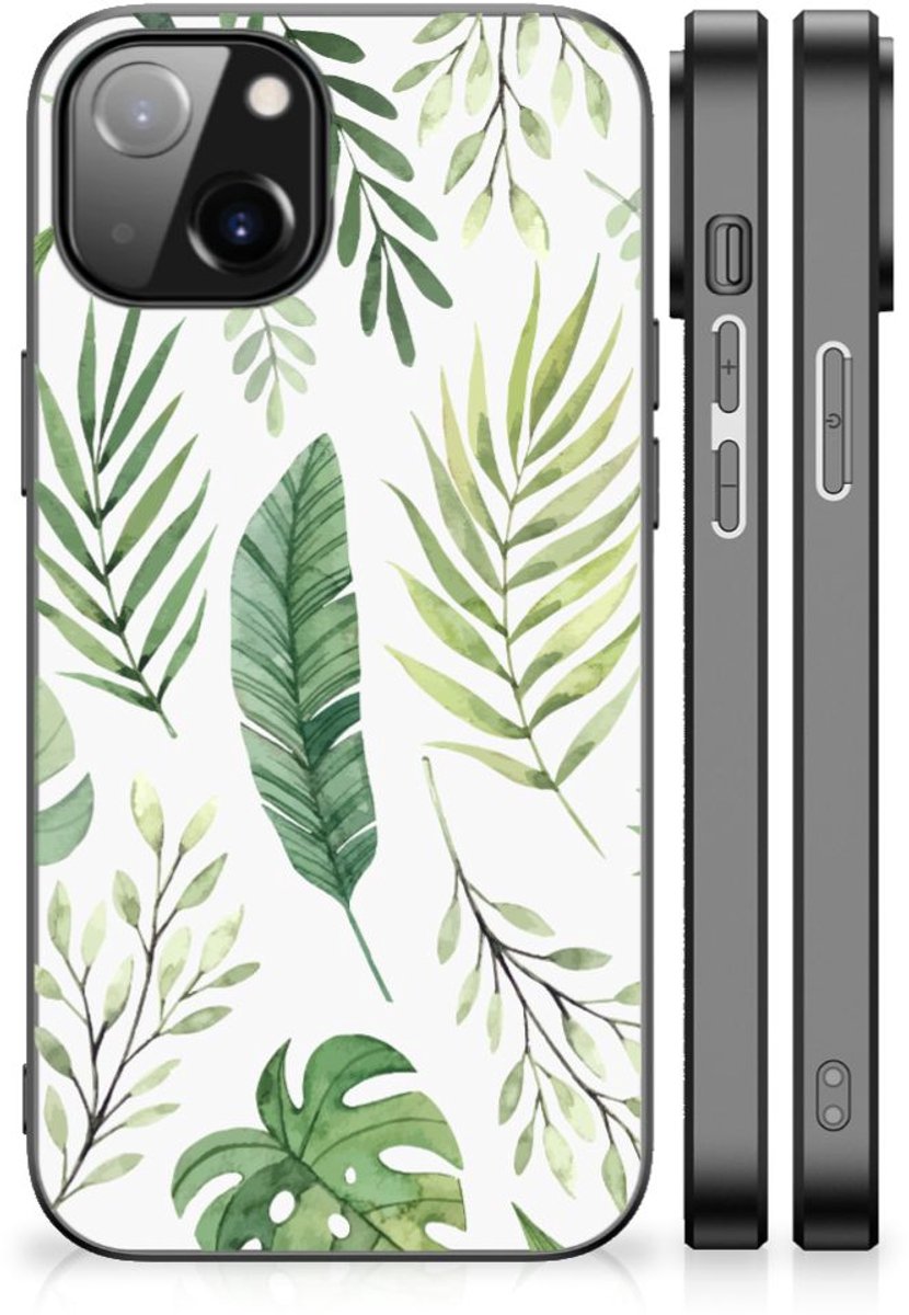 Apple iPhone 13/14 Bloemen Hoesje Leaves