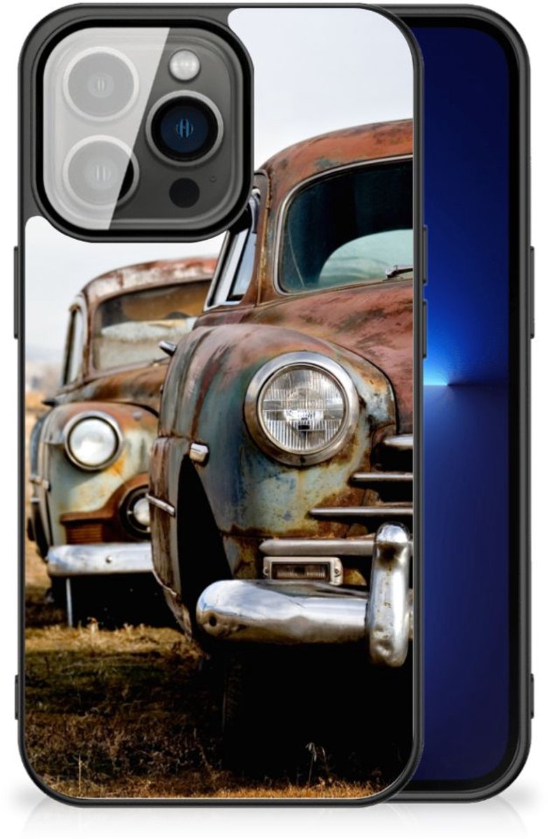 iPhone 13 Pro Silicone Back Case Vintage Auto