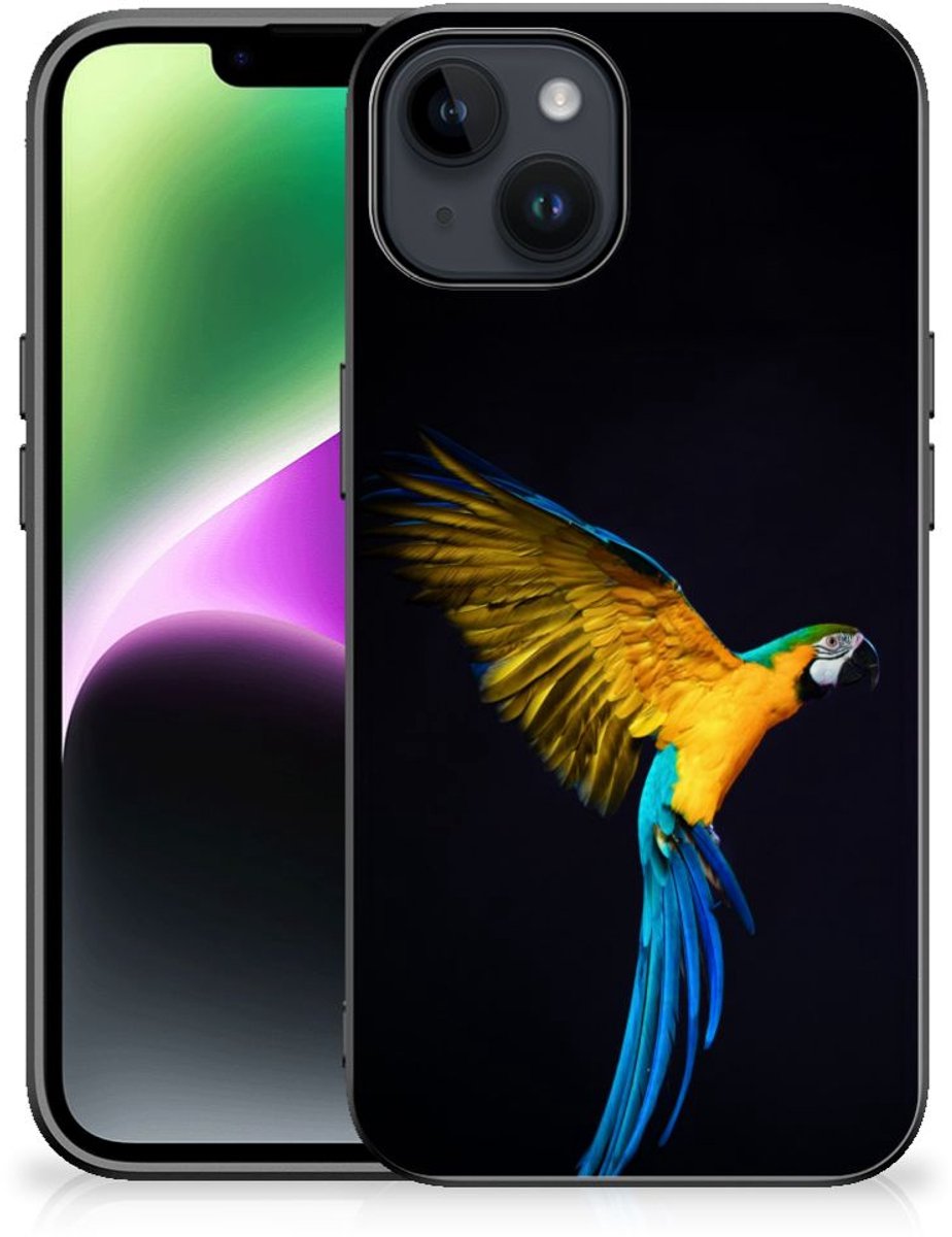 iPhone 15 Dierenprint Telefoonhoesje Papegaai