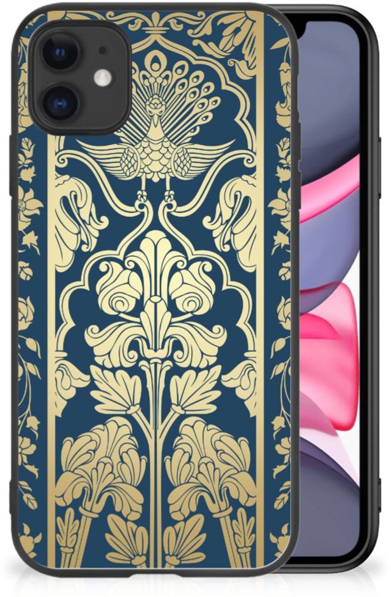 iPhone 11 Bloemen Hoesje Beige Flowers