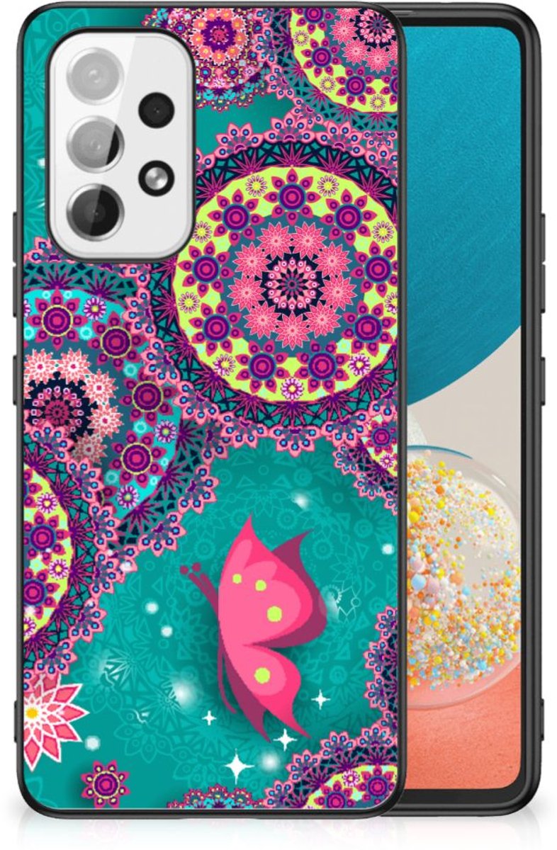Samsung Galaxy A53 Leuk Telefoonhoesje Cirkels en Vlinders