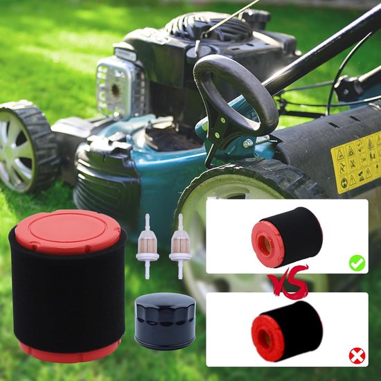 Geschikt voor Luchtfilter 937-05066 + oliefilter 951-12690 voor MTD 737-05066 547cc OHV Cub Cadet XT1-LT42 XT1-LT46 grasmaaier, voor Troy Bilt TB42 TB46 Craftsman T1300 T1500 4X90HU 8X90KU 8X90ZU 9X90HU grasmaaier van Merkloos	 — afbeelding 2