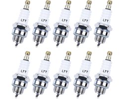 Geschikt voor L7T-bougie voor NGK BPMR7A - 10-pack bougies voor Champion CJ8 RCJ6Y RCJ7Y Meer Adofol-bougies voor Stihl 017 018 MS170 MS180 MS290 MS310 MS390 029 039 2-takt kettingzaag