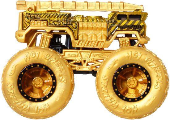 Hot Wheels Monster Trucks Golden Promo 5 ALARM Vehicle, Monstertruck, 3 jaar, Kunststof, Metaal, Goud