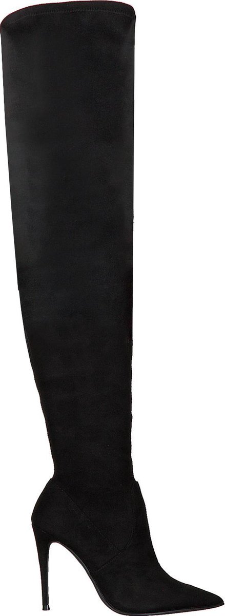 Steve Madden Dominique overknee laars - Zwart - Maat 38 | bol.com