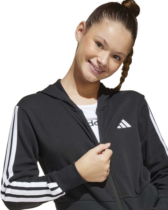 adidas Sportswear Veste à capuche entièrement zippée Essentials Enfants - Enfants - Noir - 128